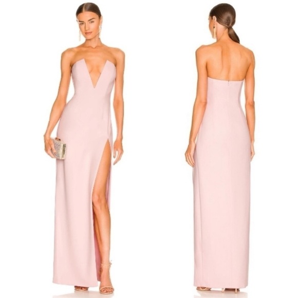 Katie May x REVOLVE Infatuation Gown in Blush - Picture 1 of 5